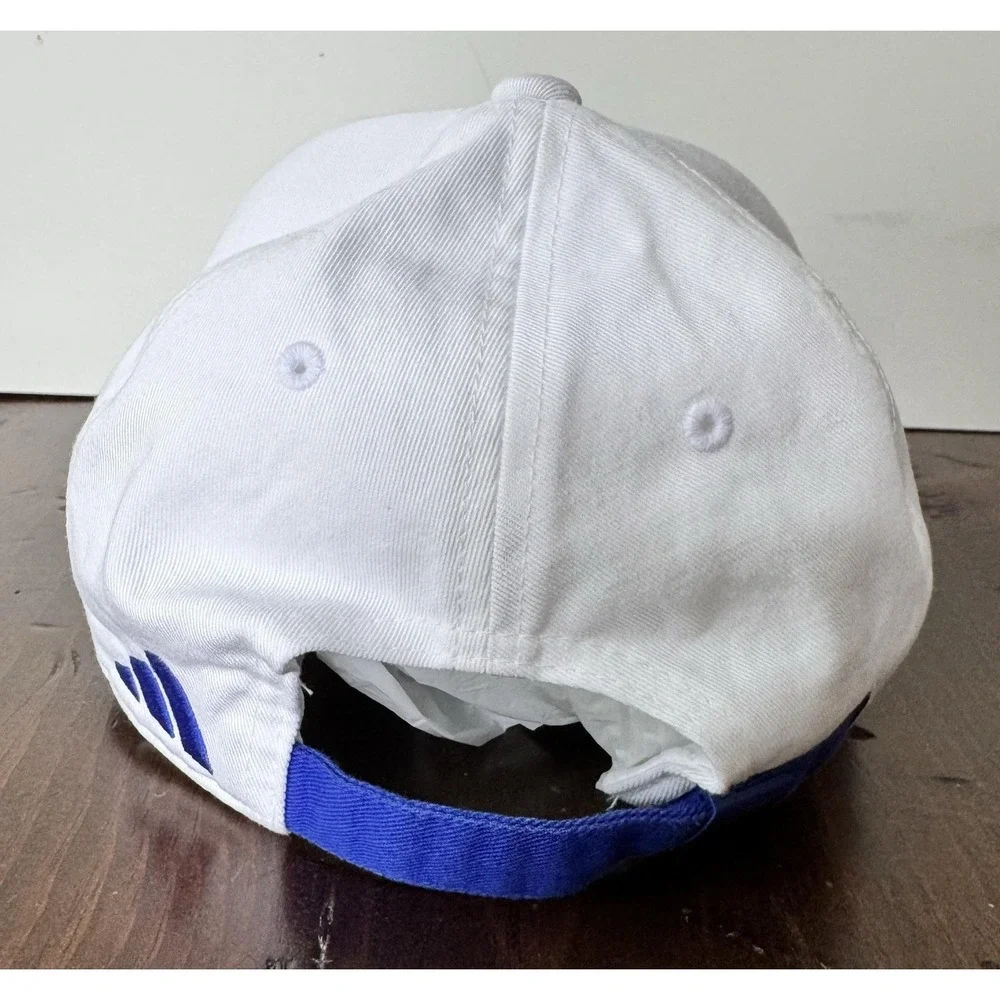 Olympique Lyonnais Hat Cap Mens One Size White Soccer Adidas Strap Back France